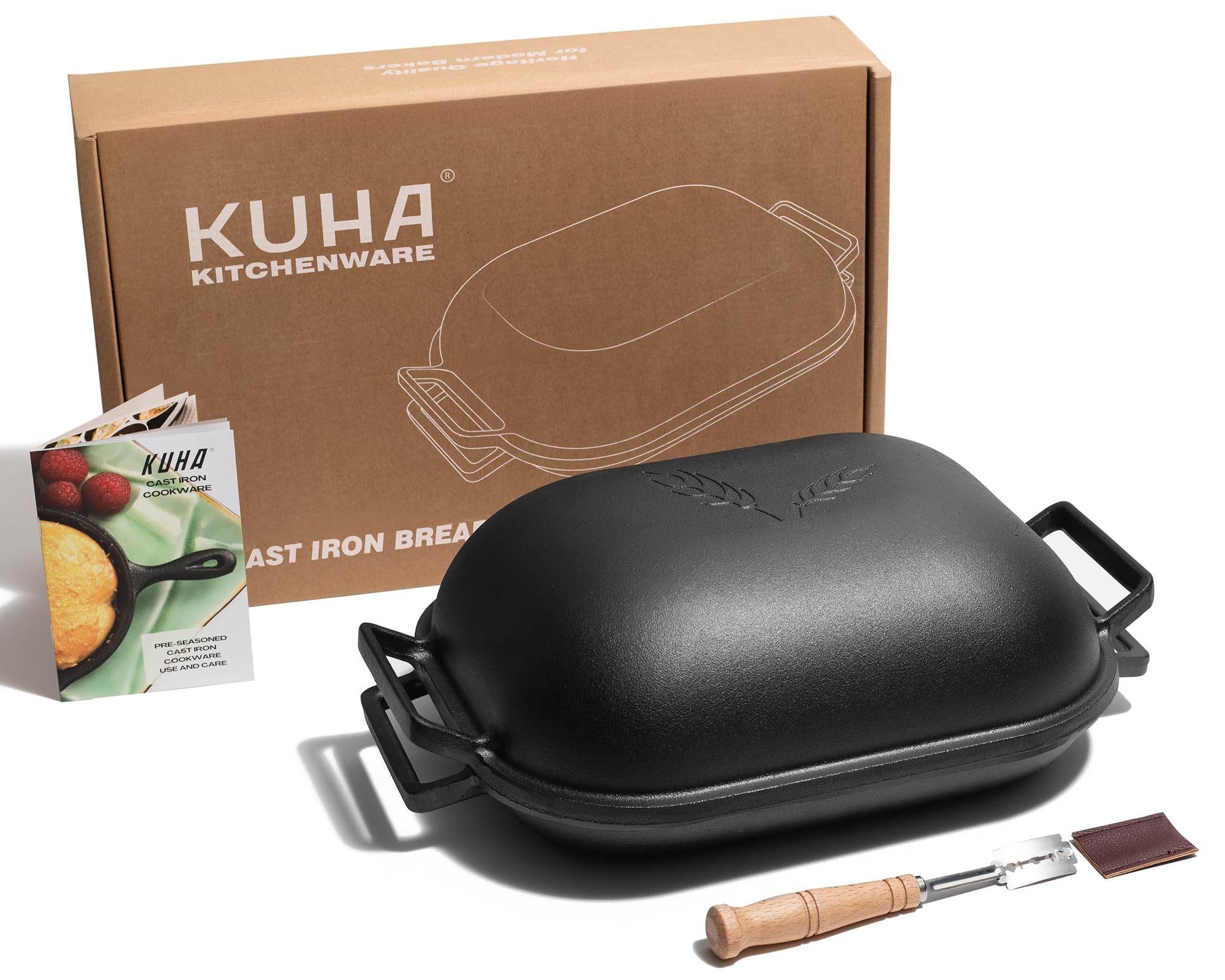 Cast Iron Bread Pan With Lid Bread Lame Kuha shop cast-iron-bread-pan-with-lid-bread-lame-kuha-shop