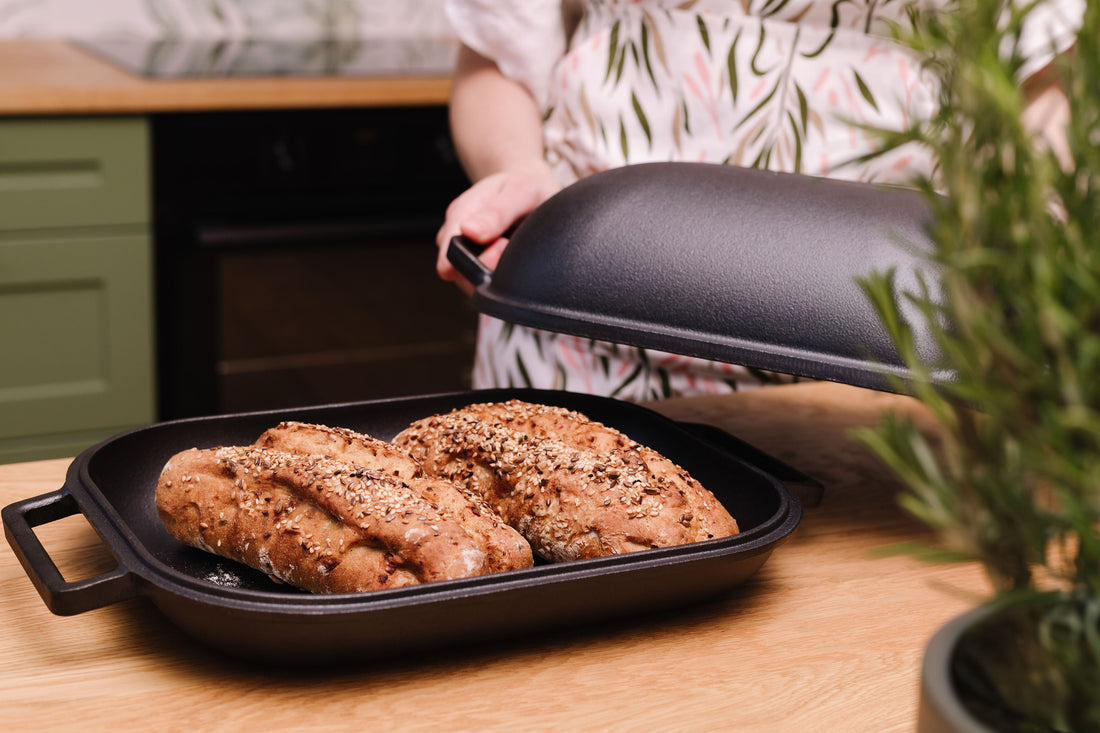 New Cast Iron Bread Bakers: Bread Cloche & Loaf Pan