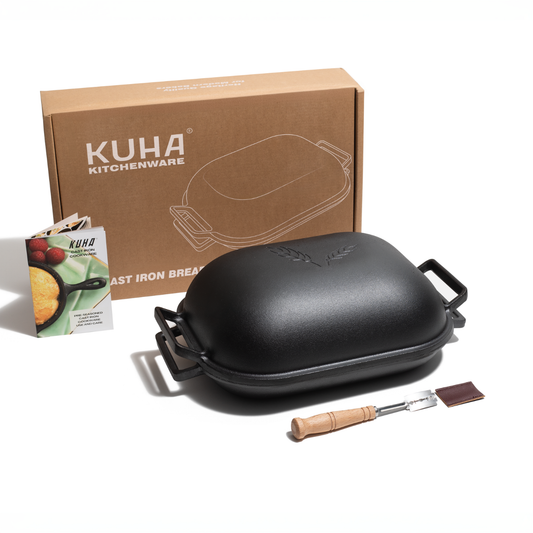 Cast Iron Bread Pan with Lid + Bread Lame