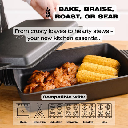 Square Cast Iron Dutch Oven