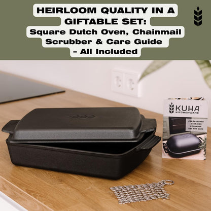 Square Cast Iron Dutch Oven